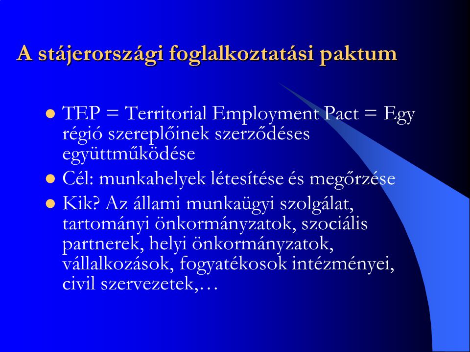 A stájerországi foglalkoztatási paktum