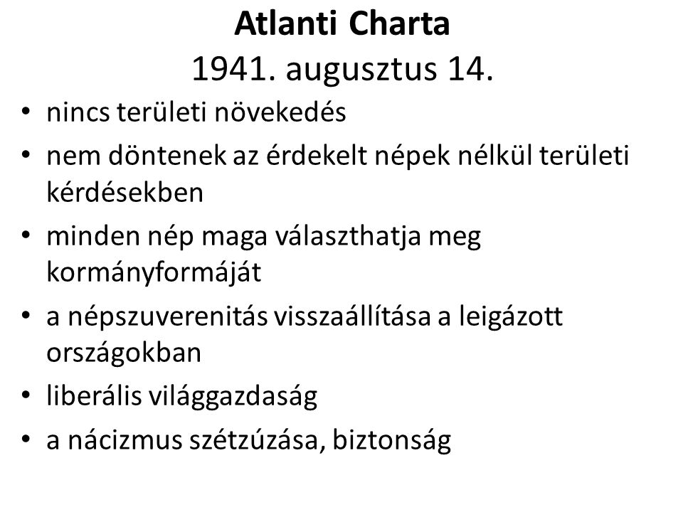 Atlanti Charta augusztus 14.