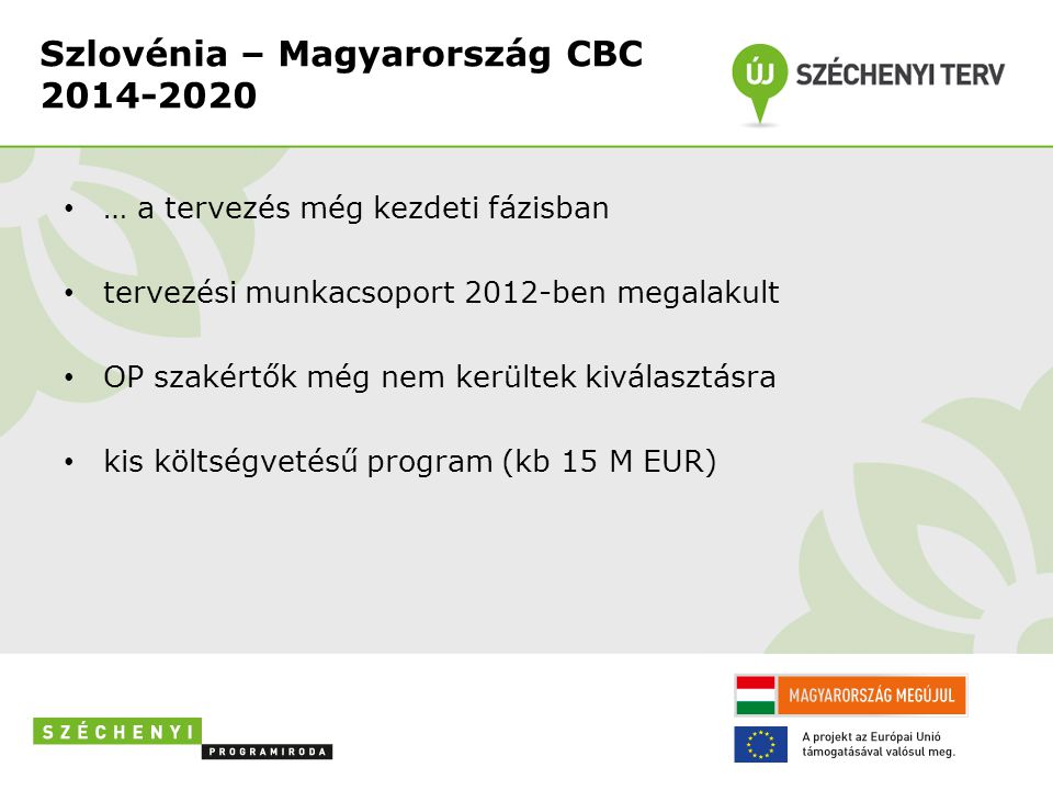 Szlovénia – Magyarország CBC