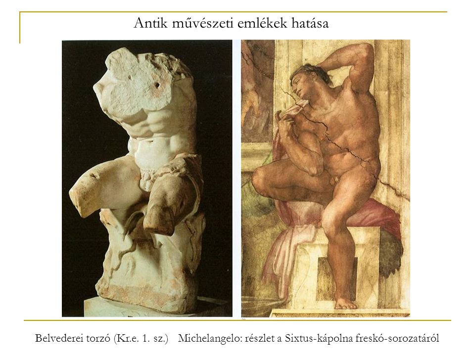 Antik művészeti emlékek hatása