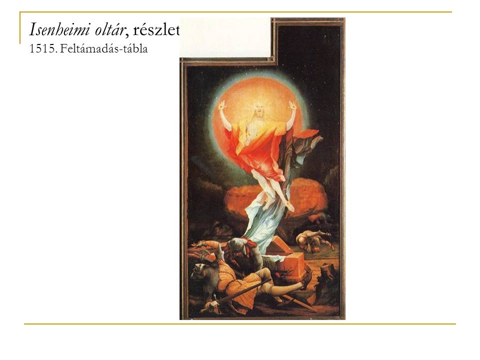 Isenheimi oltár, részlet Feltámadás-tábla