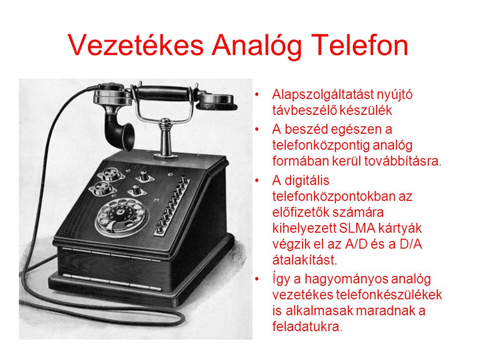 Vezetékes Analóg Telefon