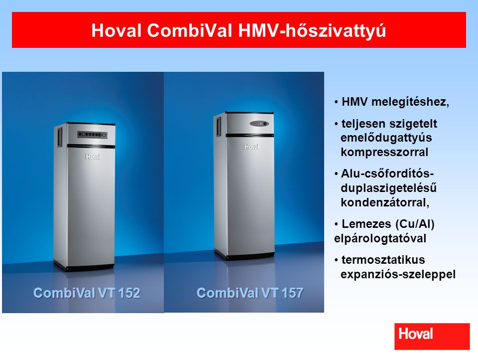 Hoval CombiVal HMV-hőszivattyú