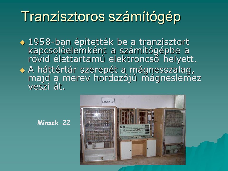 Tranzisztoros számítógép