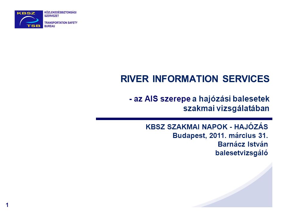 RIVER INFORMATION SERVICES