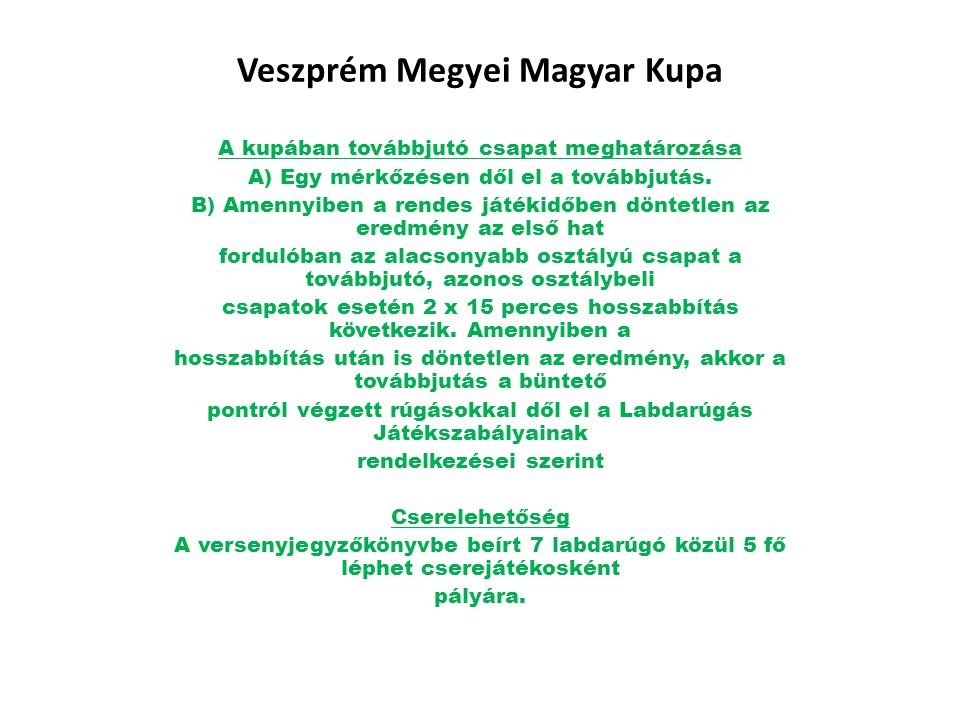 Veszprém Megyei Magyar Kupa