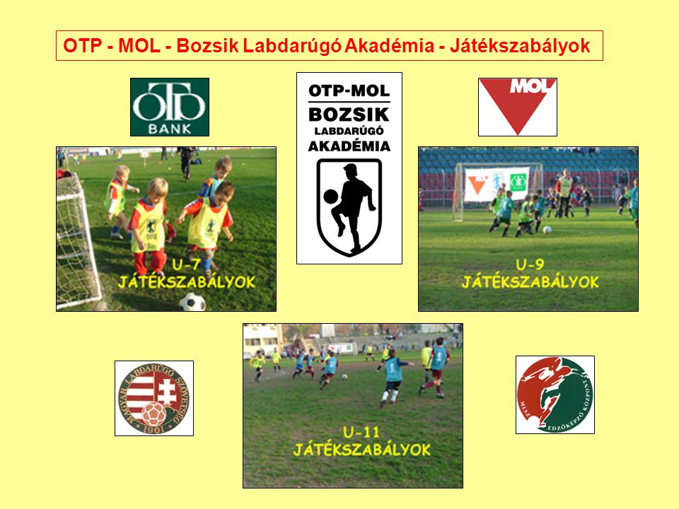 OTP - MOL - Bozsik Labdarúgó Akadémia - Játékszabályok