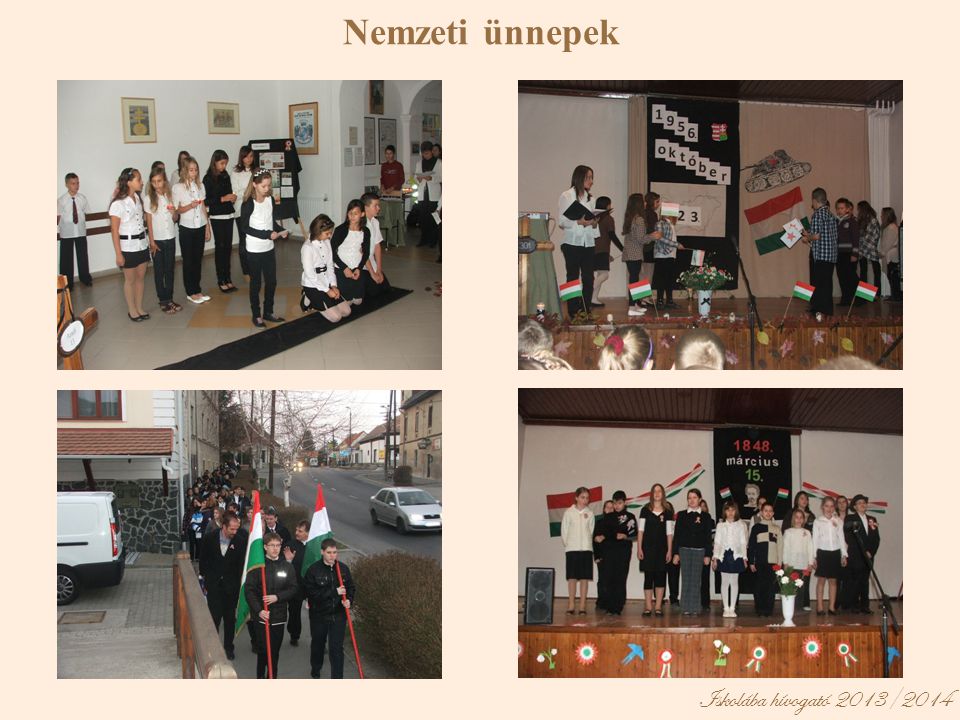 Nemzeti ünnepek Iskolába hívogató 2013/2014