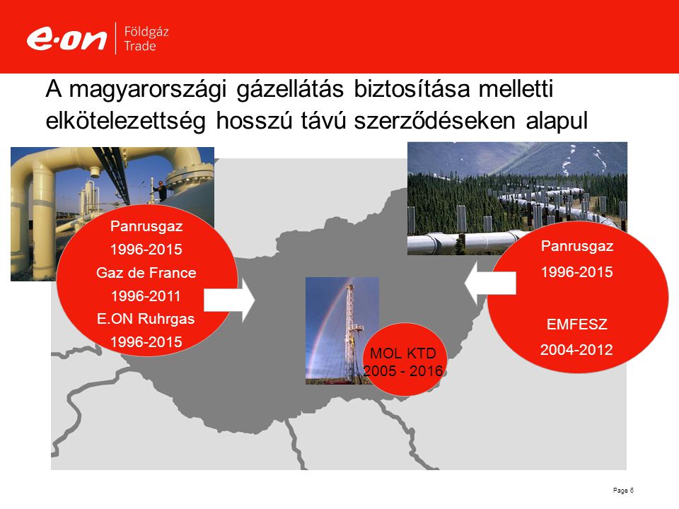 A magyarországi gázellátás biztosítása melletti elkötelezettség hosszú távú szerződéseken alapul
