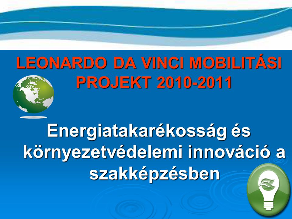 Energiatakarékosság és környezetvédelemi innováció a szakképzésben