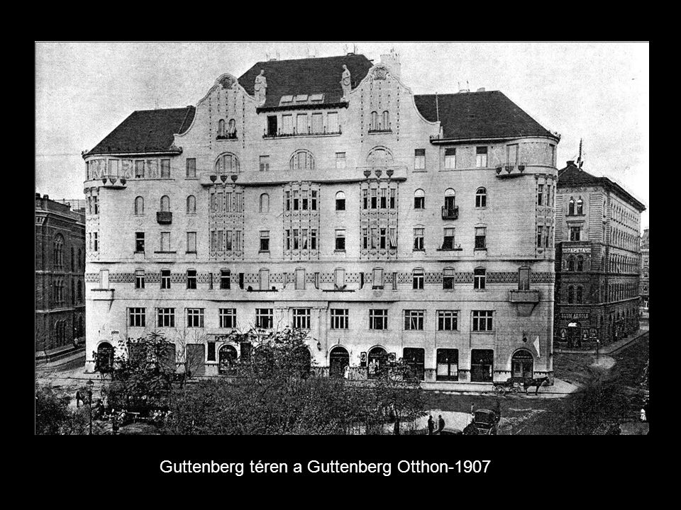 Guttenberg téren a Guttenberg Otthon-1907