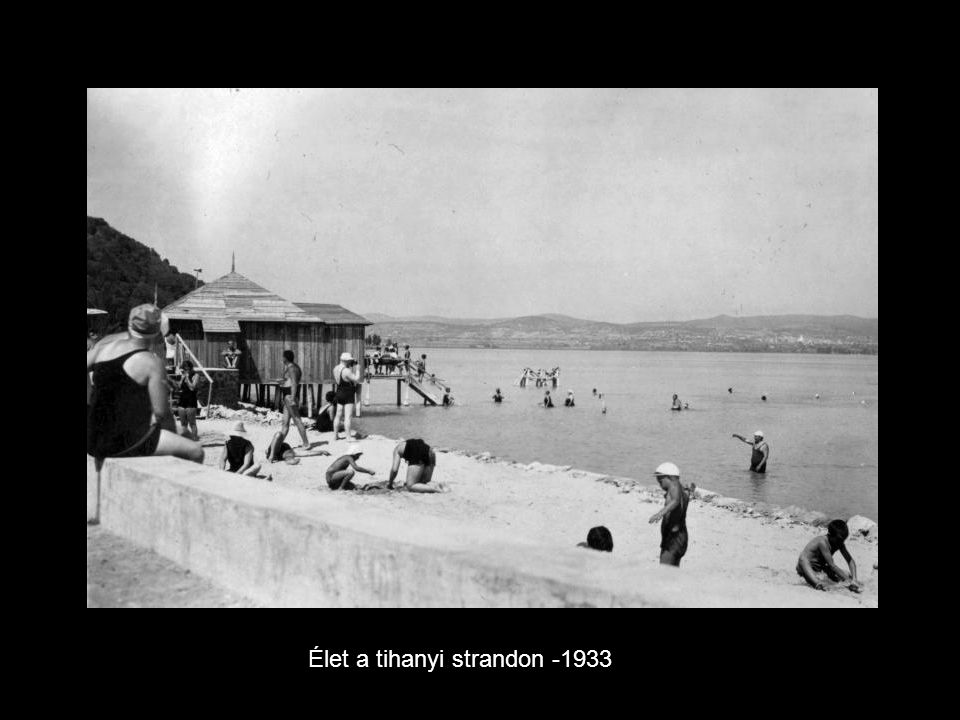 Élet a tihanyi strandon -1933