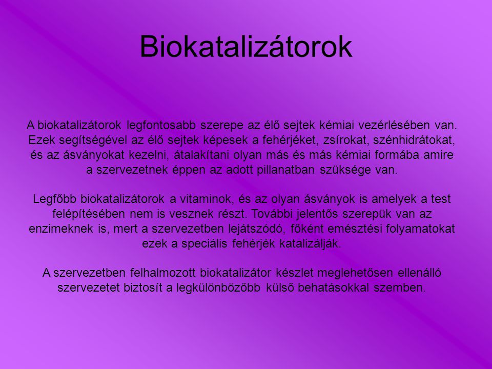Biokatalizátorok
