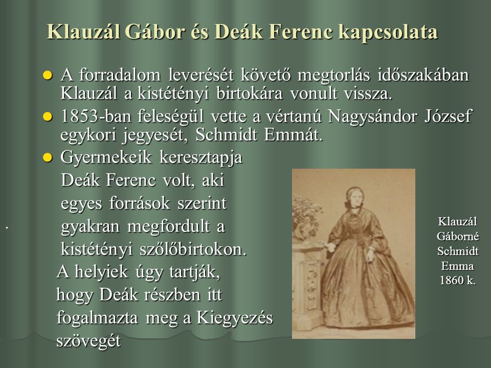 Klauzál Gábor és Deák Ferenc kapcsolata