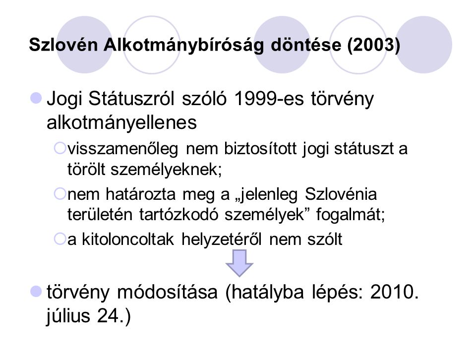 Szlovén Alkotmánybíróság döntése (2003)