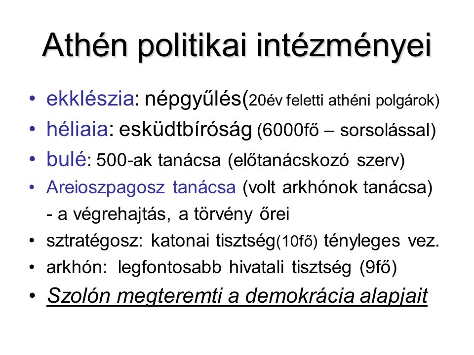 Athén politikai intézményei