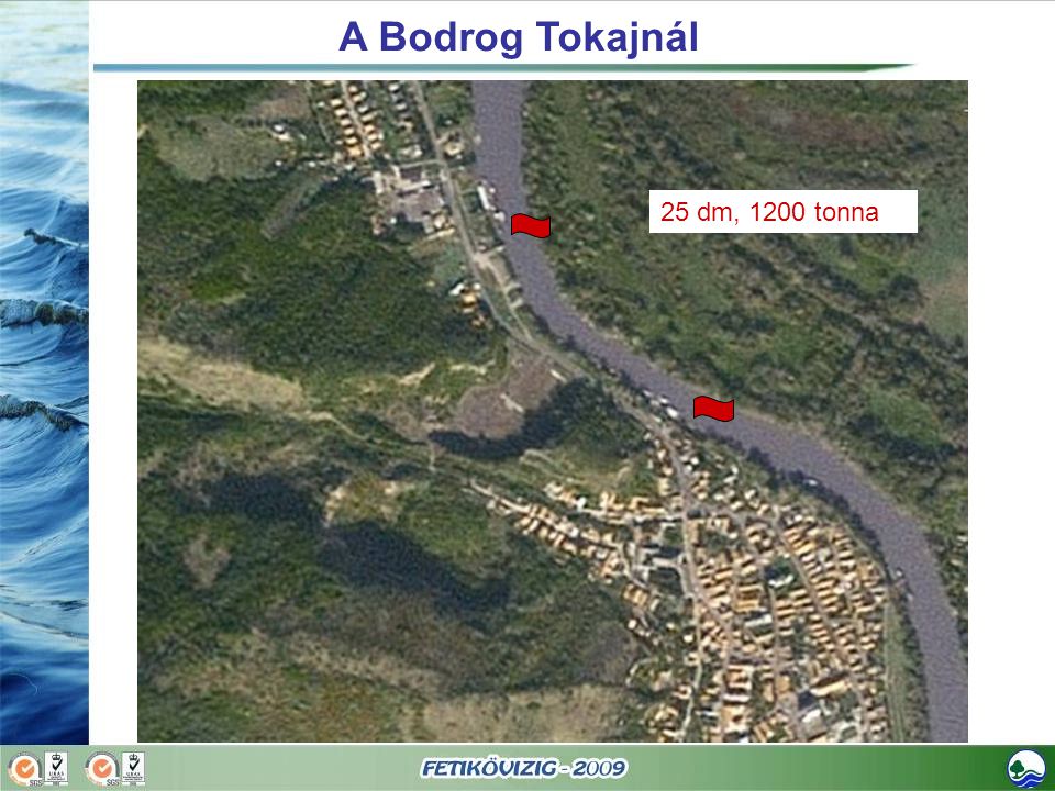 A Bodrog Tokajnál 25 dm, 1200 tonna
