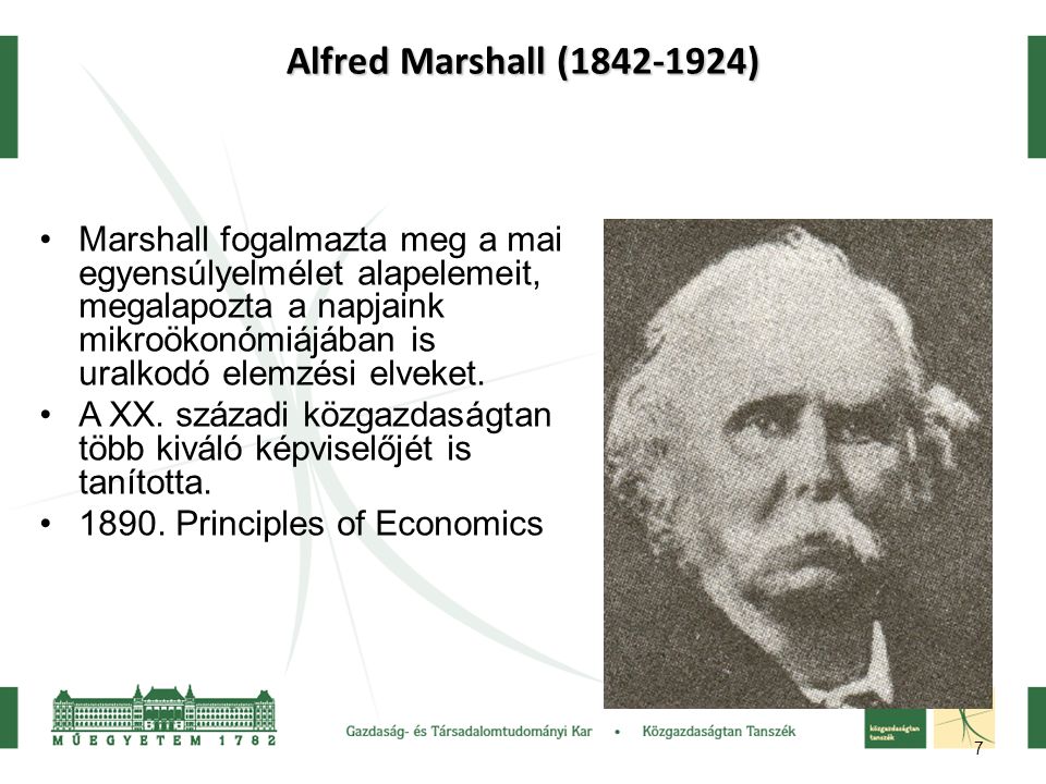 Alfred Marshall ( )