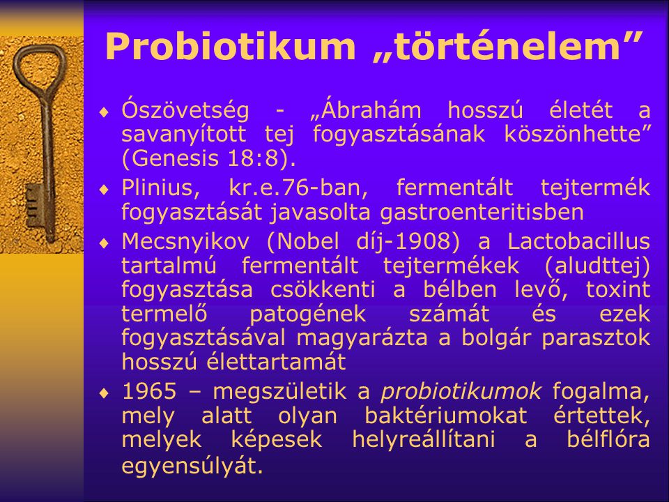 Probiotikum „történelem
