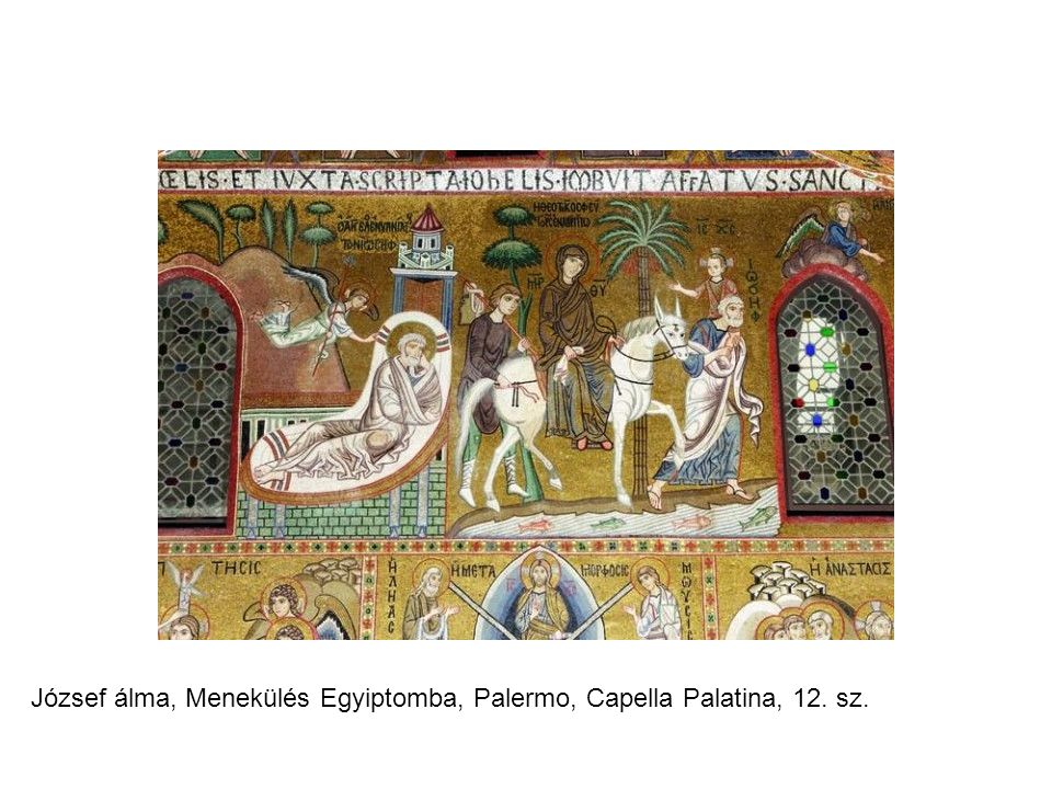 József álma, Menekülés Egyiptomba, Palermo, Capella Palatina, 12. sz.