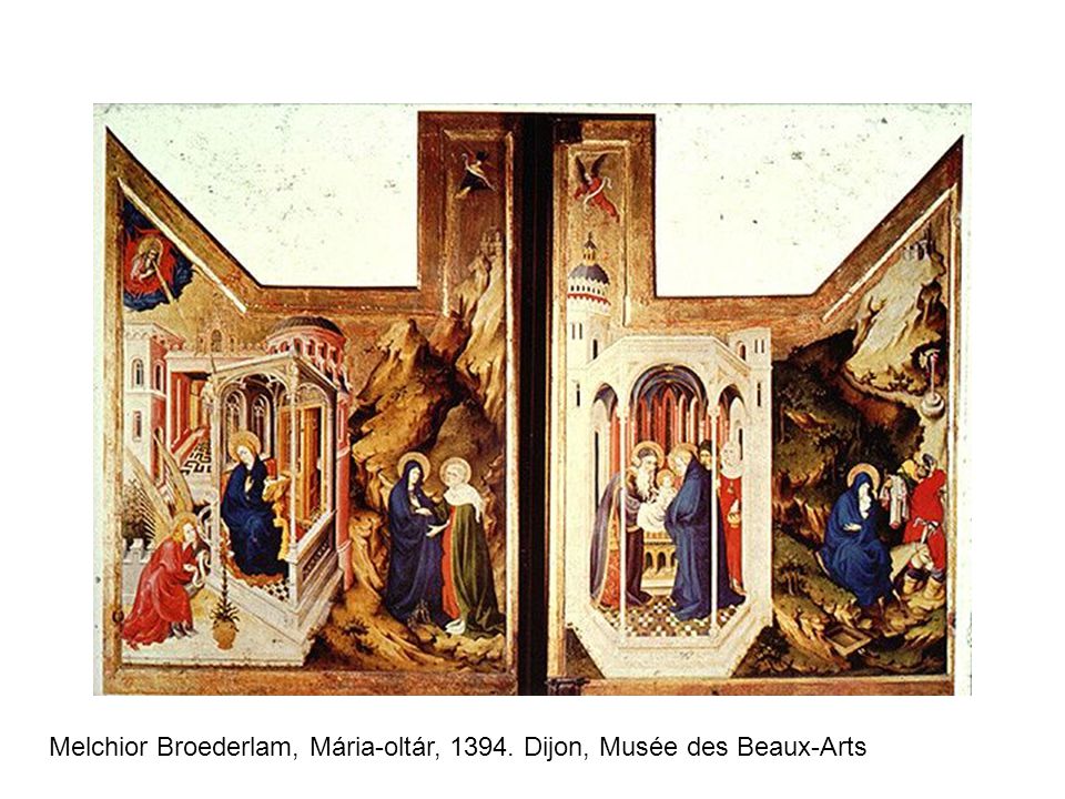 Melchior Broederlam, Mária-oltár, Dijon, Musée des Beaux-Arts
