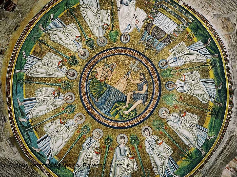 Ua. Ariánus keresztelő kápolna, Ravenna, 6. sz.