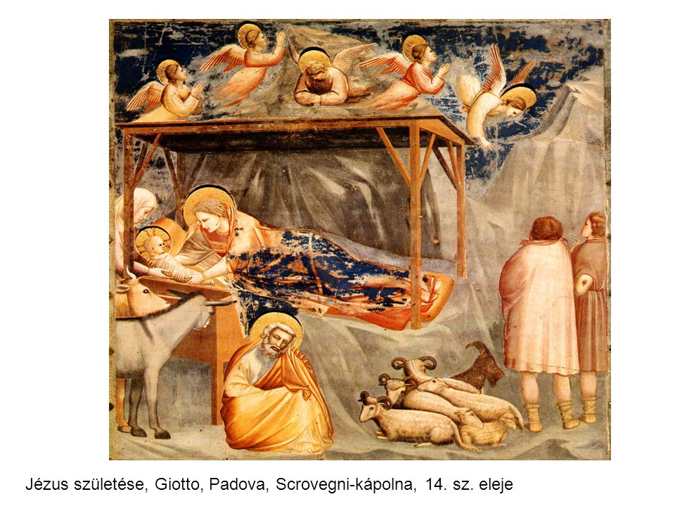 Jézus születése, Giotto, Padova, Scrovegni-kápolna, 14. sz. eleje