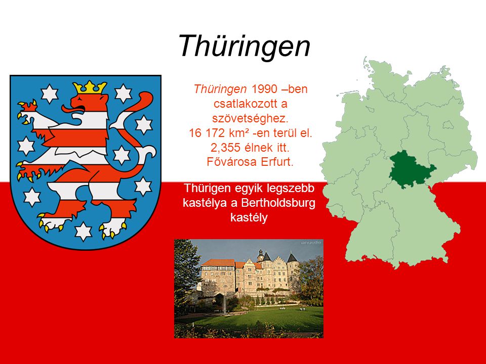 Thürigen egyik legszebb kastélya a Bertholdsburg kastély