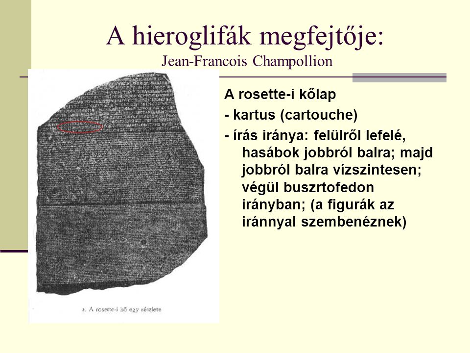 A hieroglifák megfejtője: Jean-Francois Champollion