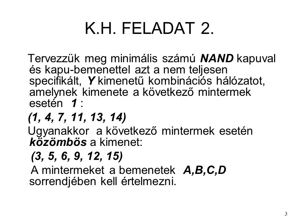 K.H. FELADAT 2.