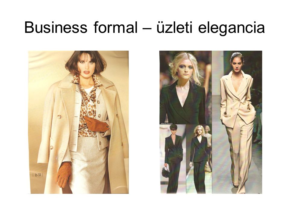 Business formal – üzleti elegancia