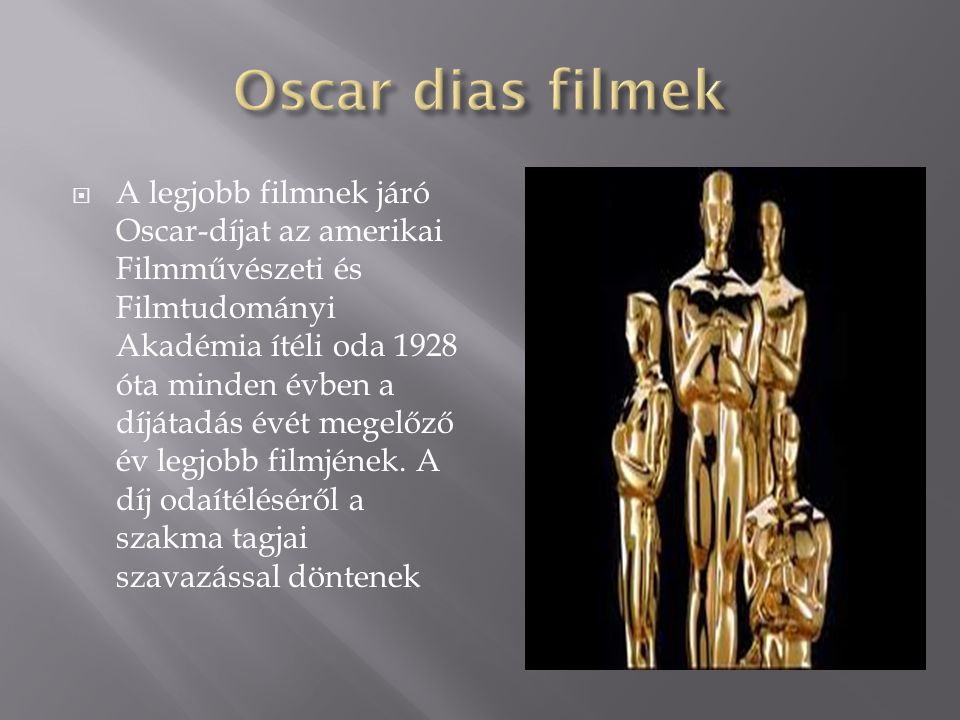Oscar dias filmek