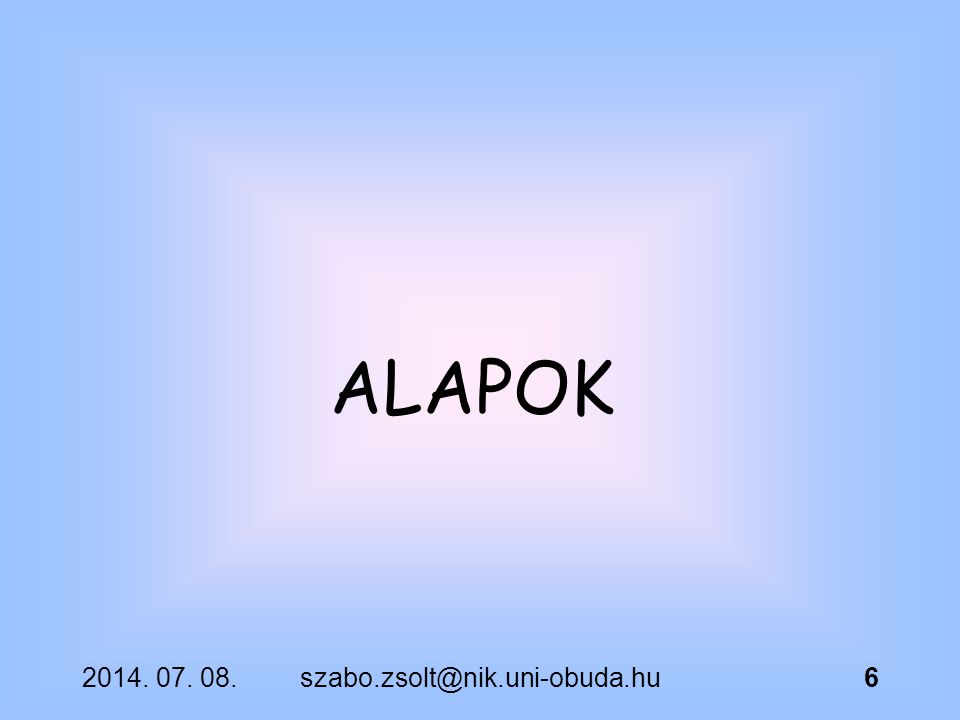 ALAPOK
