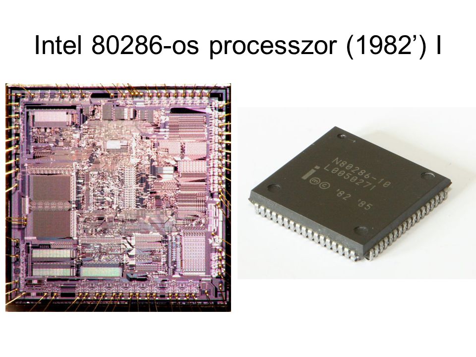 Intel os processzor (1982’) I