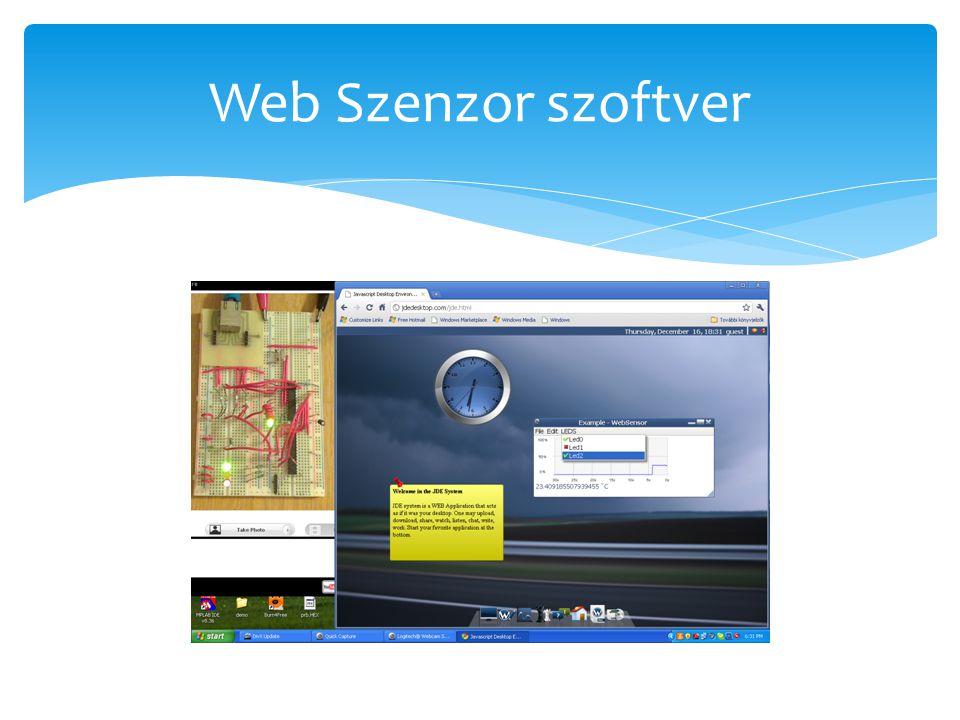 Web Szenzor szoftver