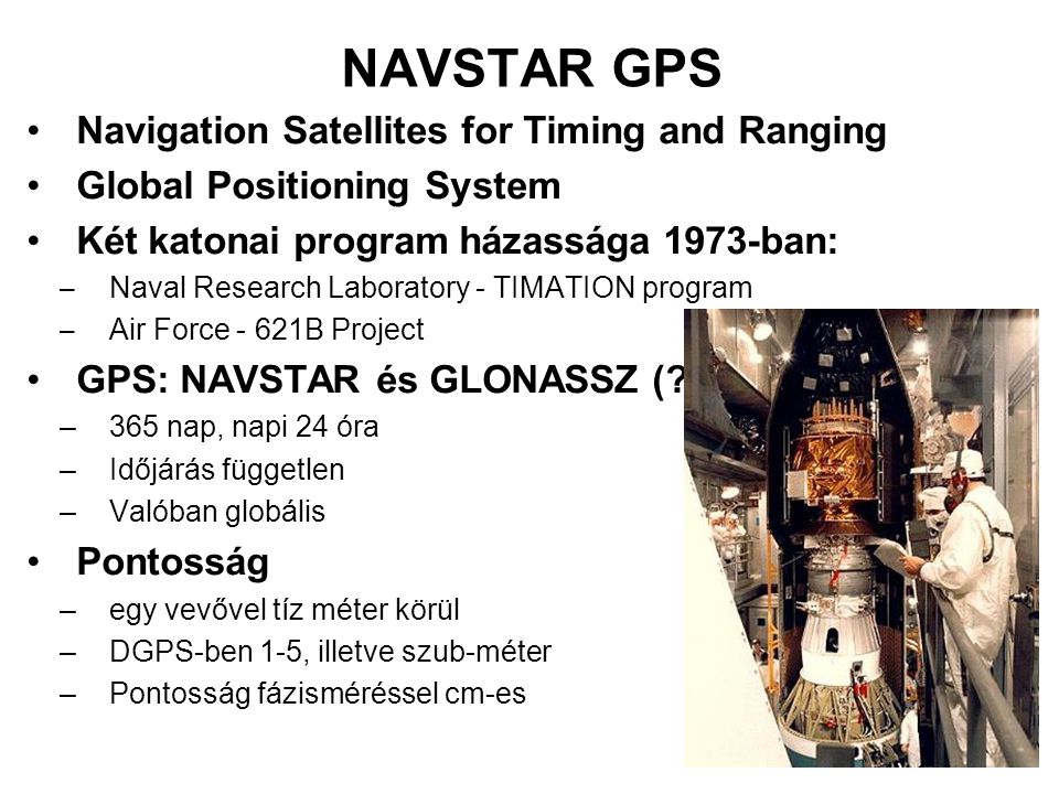 NAVSTAR GPS Navigation Satellites for Timing and Ranging