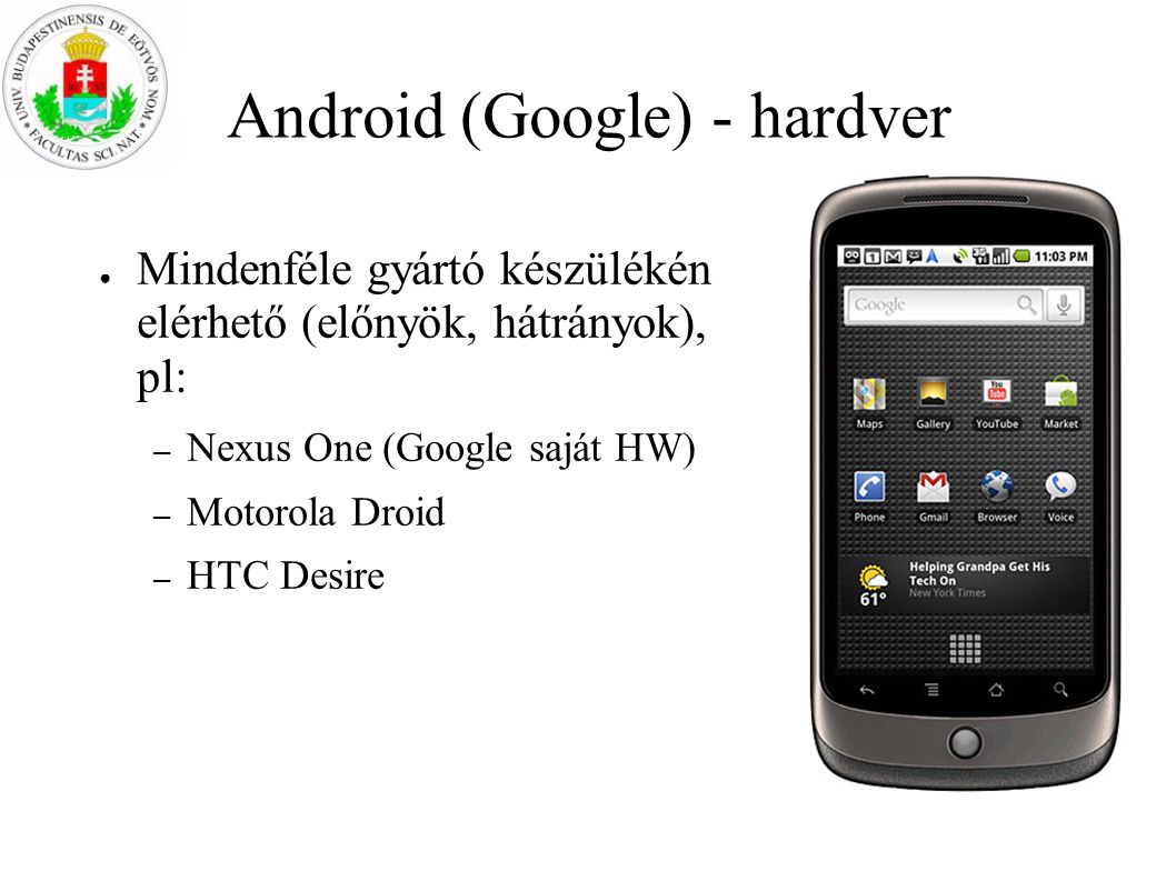 Android (Google) - hardver