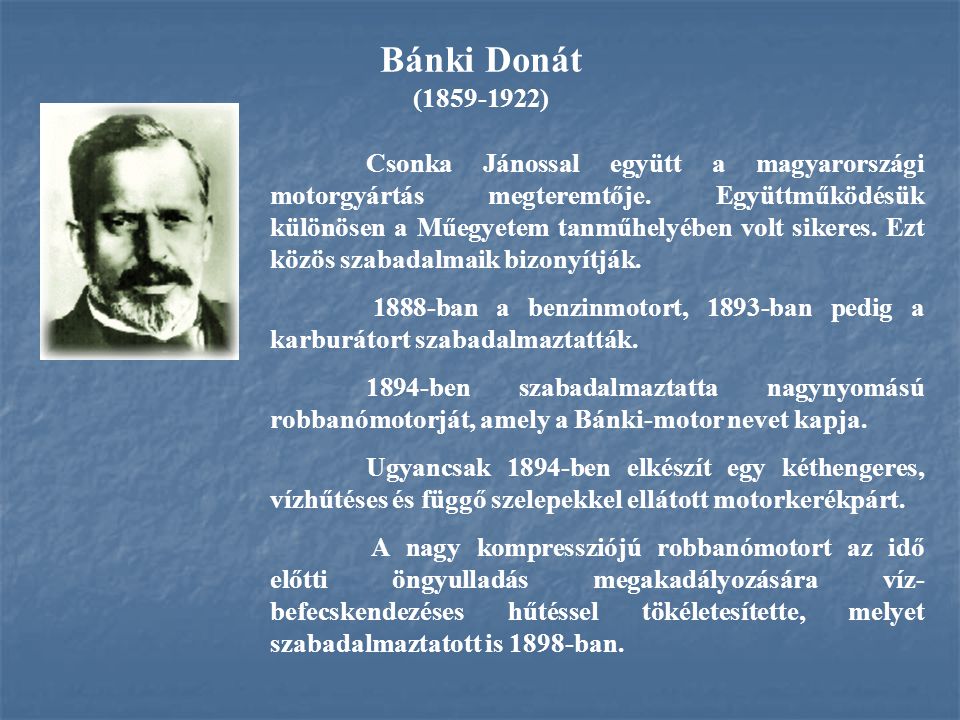 Bánki Donát ( )