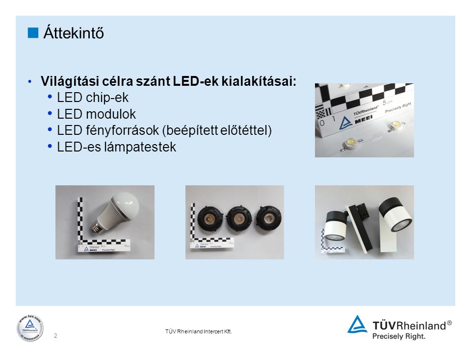 Áttekintő LED chip-ek LED modulok
