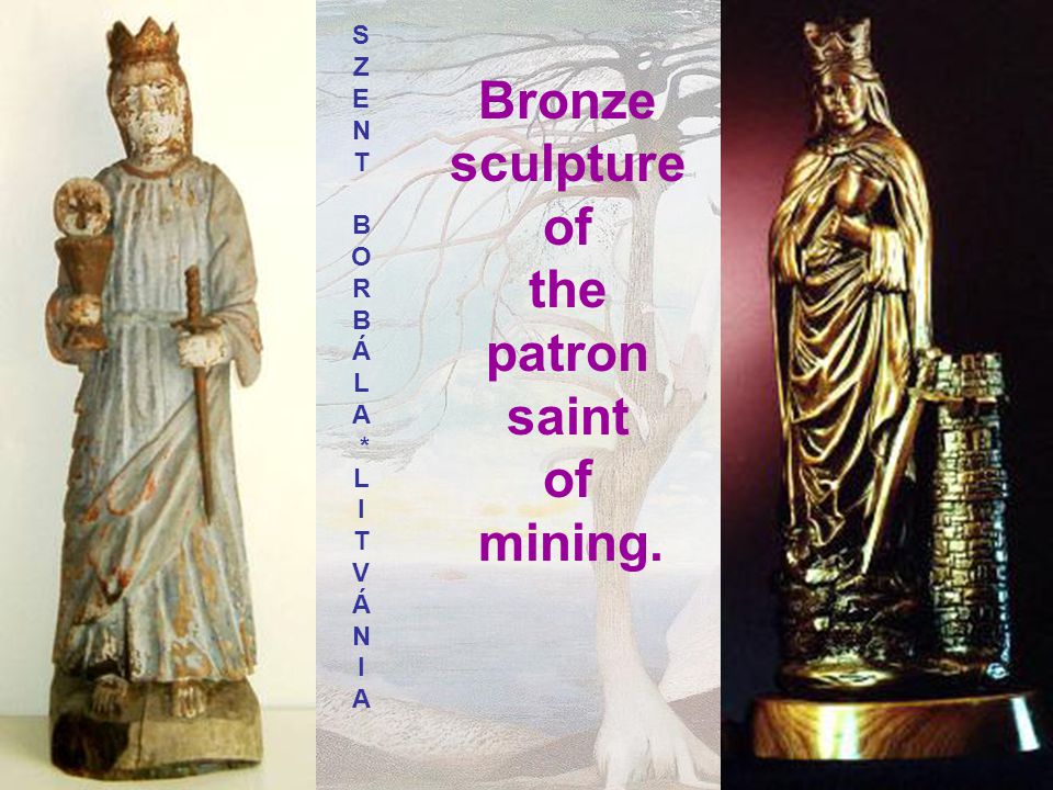 Bronze sculpture of the patron saint