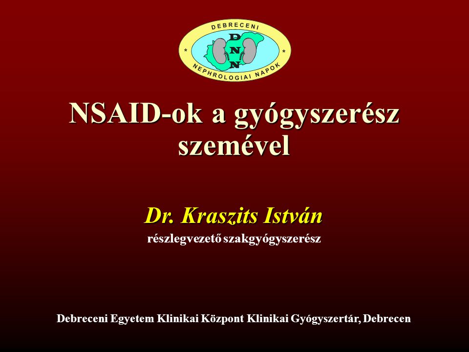 NSAID-ok a gyógyszerész szemével