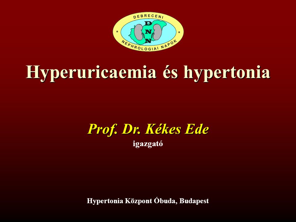 Hyperuricaemia és hypertonia Hypertonia Központ Óbuda, Budapest