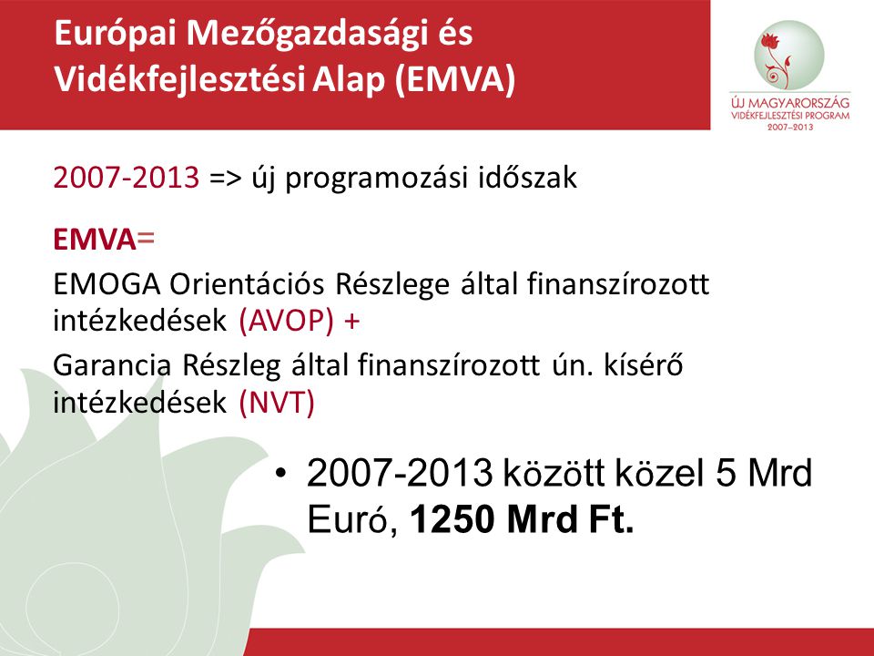 Európai Mezőgazdasági és Vidékfejlesztési Alap (EMVA)