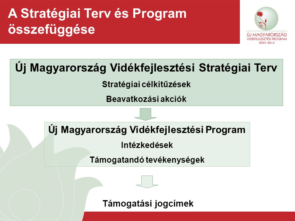 A Stratégiai Terv és Program összefüggése