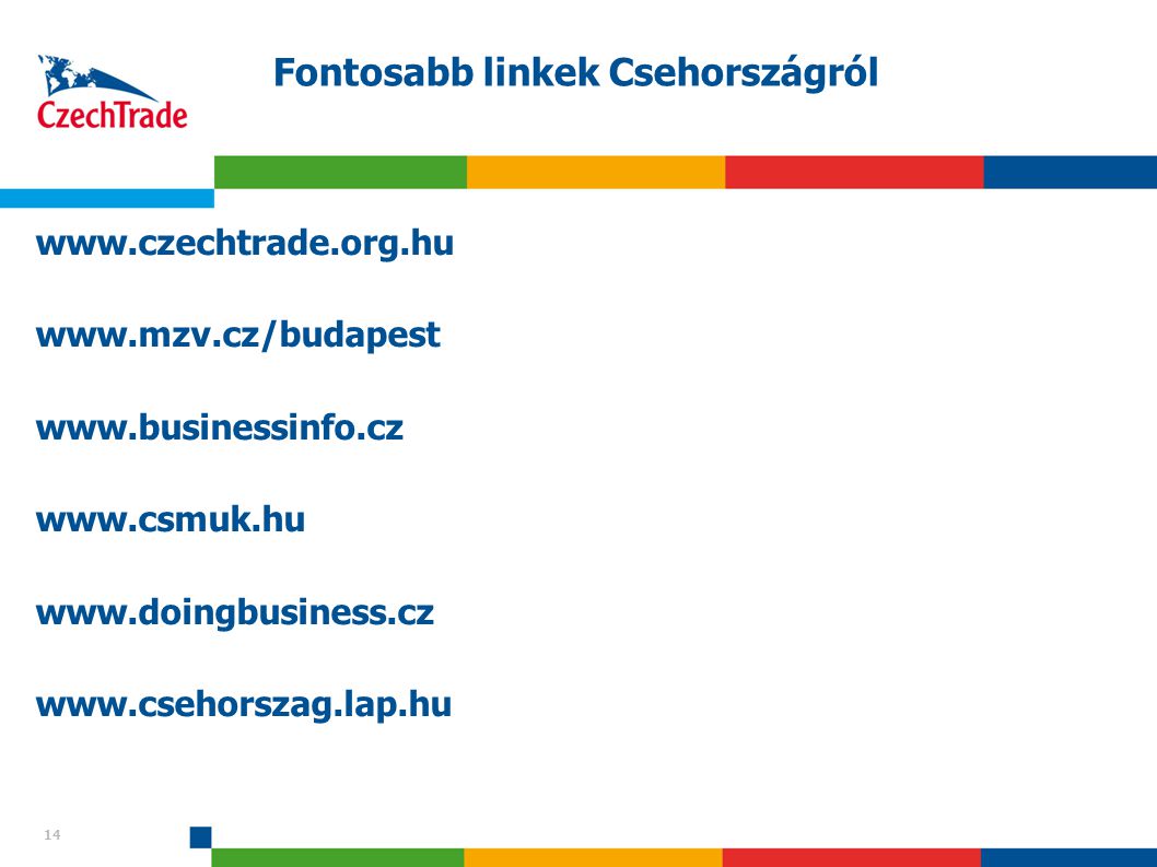 Fontosabb linkek Csehországról