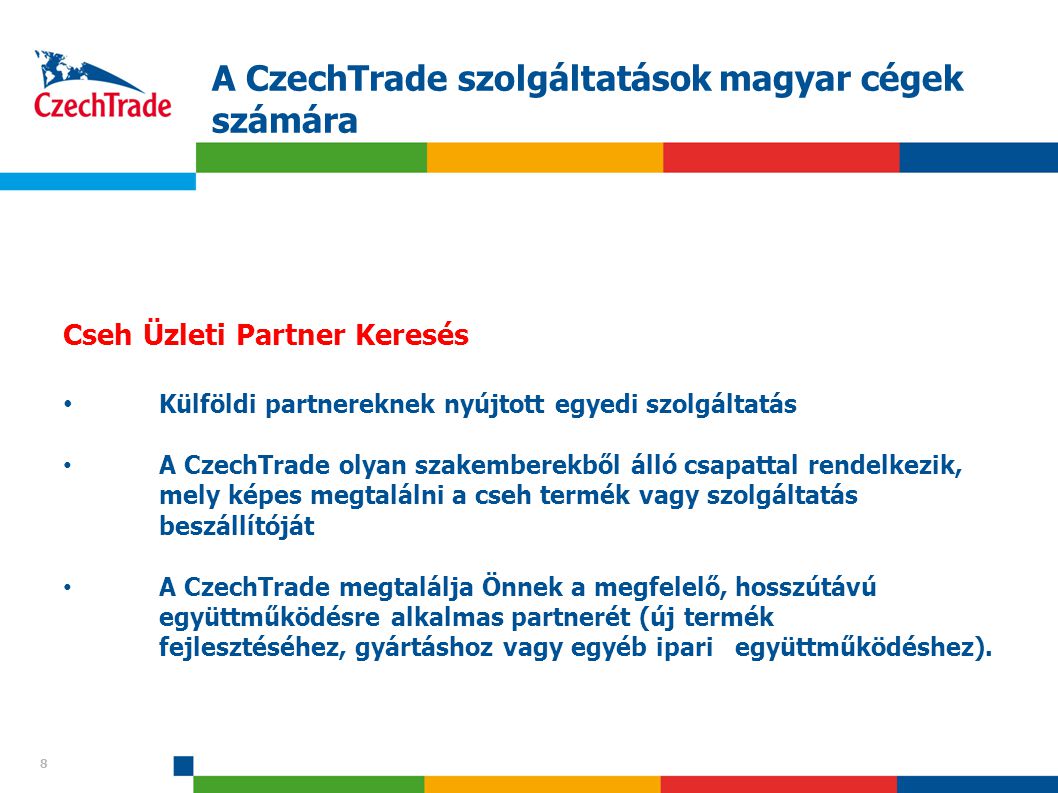 A CzechTrade szolgáltatások magyar cégek számára