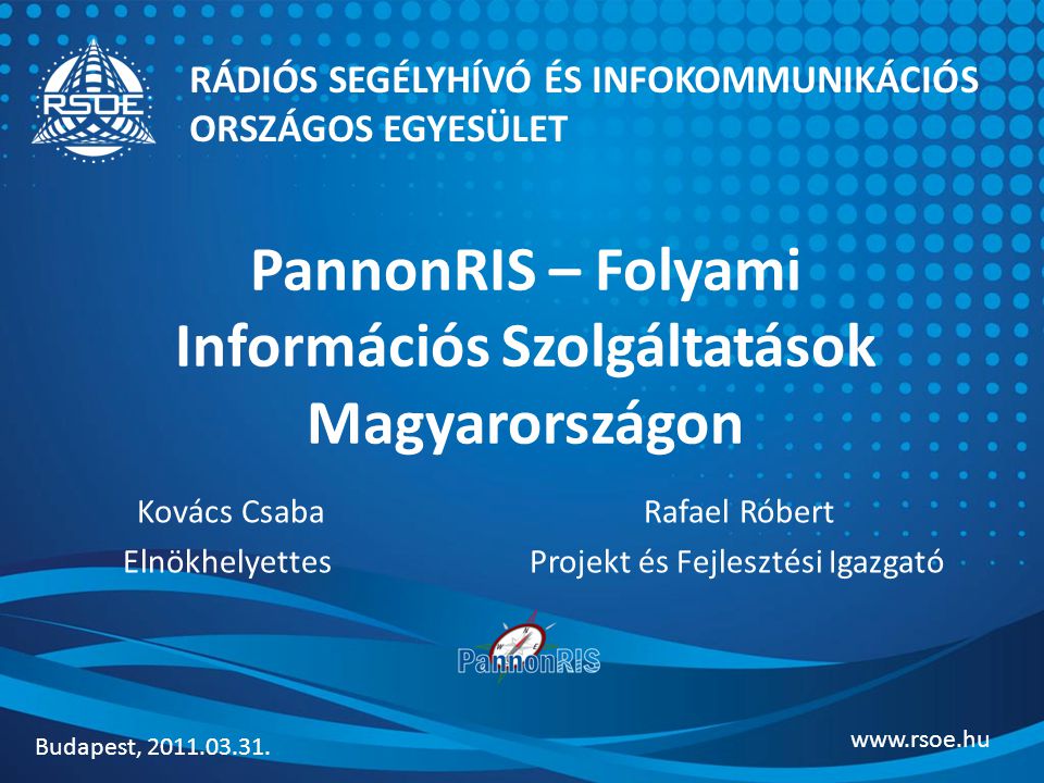 PannonRIS – Folyami Információs Szolgáltatások Magyarországon