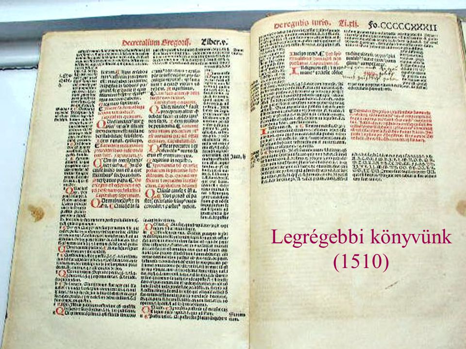 Legrégebbi könyvünk (1510)