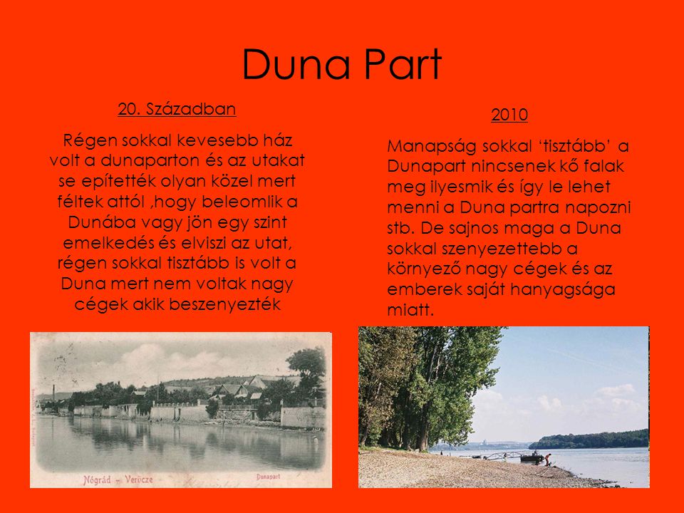 Duna Part 20. Században.