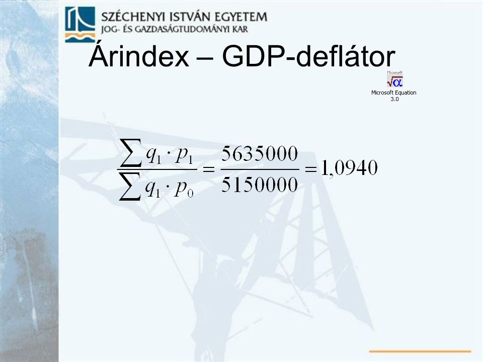 Árindex – GDP-deflátor